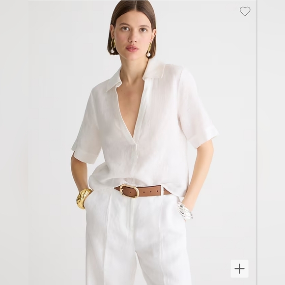 J. Crew Tops - J. Crew Bungalow popover top in linen, size XS